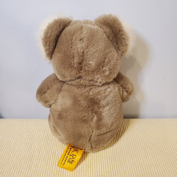 Vintage 1987 24K Polar Puff Koala Bear Special Effects Head Turns Fat Tummy 8 in - Picture 5 of 9